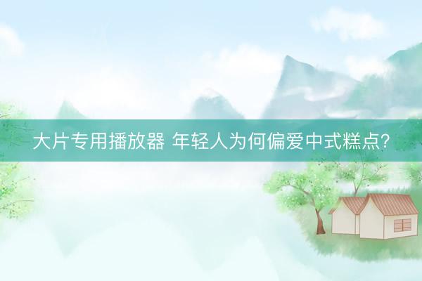 大片专用播放器 年轻人为何偏爱中式糕点？