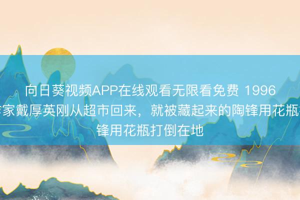 向日葵视频APP在线观看无限看免费 1996年，女作家戴厚英刚从超市回来，就被藏起来的陶锋用花瓶打倒在地
