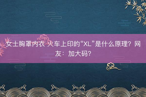 女士胸罩内衣 火车上印的“XL”是什么原理？网友：加大码？